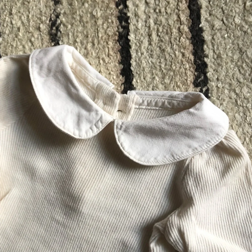 Baby Gap ribbed Peter Pan collar onesie